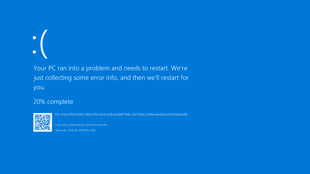 Windows 10中常見的BSOD畫面