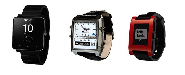 三隻手錶合照smartwatch