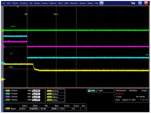 CH1: Vbus電壓，CH2: D+，CH3: D-，CH4: Vbus電流
