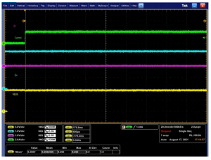 CH1: Vbus電壓，CH2: D+，CH3: D-，CH4: Vbus電流
