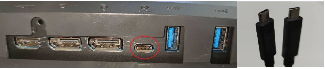 USB-C上行埠和搭配的線材