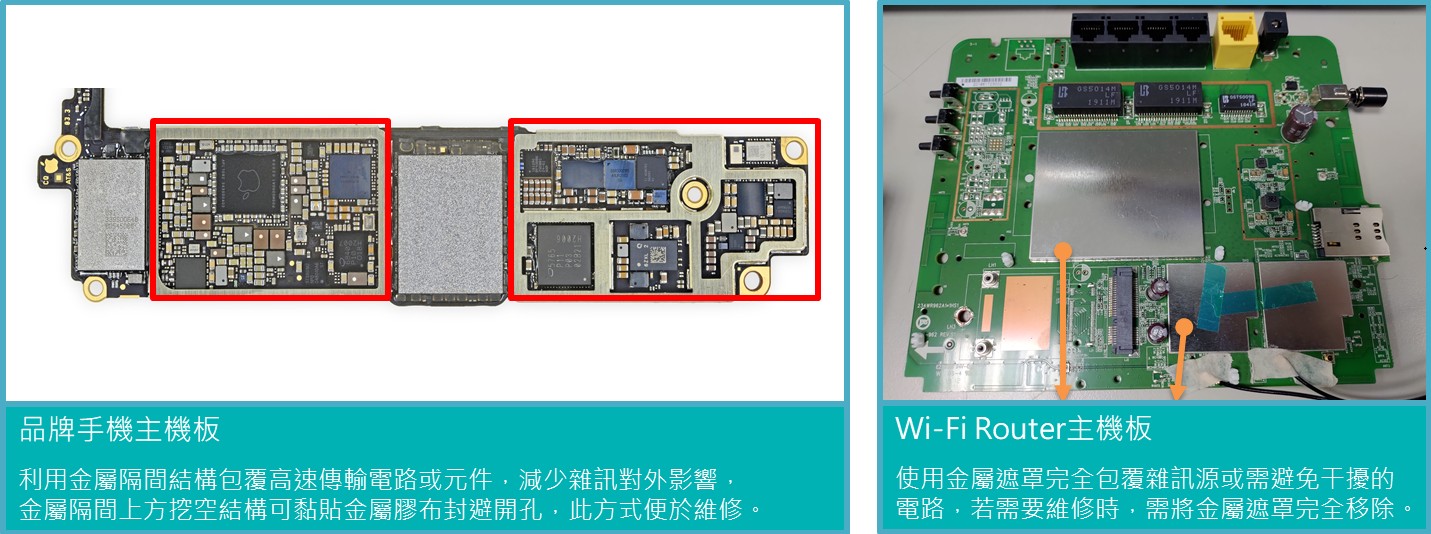 百佳泰技術文章 - PCBA的金屬遮罩 (品牌手機主機板、Wi-Fi Router主機板)