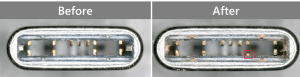 數位顯微鏡清楚拍攝連接器端子磨損