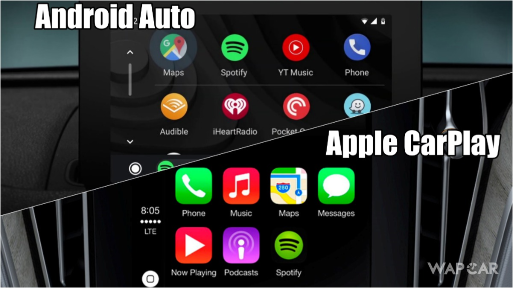 進入智能座艙後都能透過Apple CarPlay或Android Auto的方式來與前座娛樂系統連接