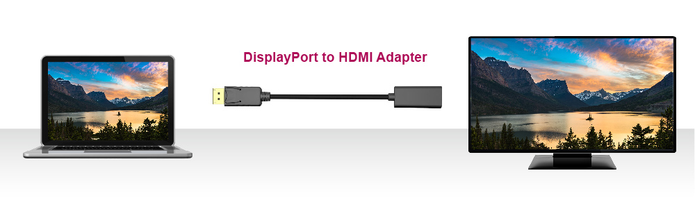 DP(Adaptive-sync) to HDMI(VRR)轉換器，一端接到PC的DP介面，另一端則是接至HDMI的顯示器的HDMI介面