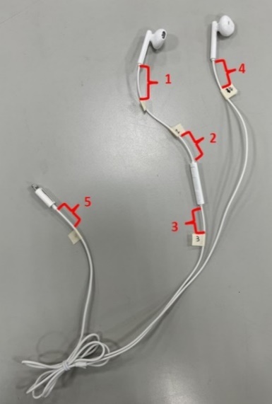 有線耳機測試樣品