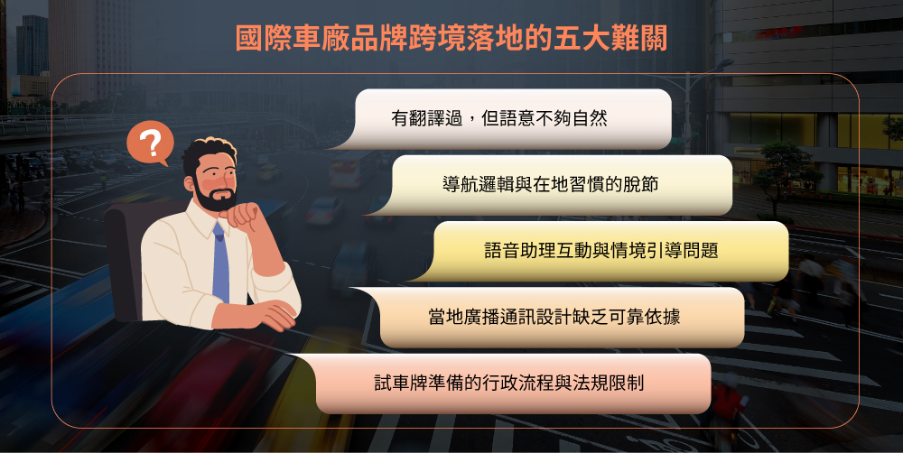 國際車廠品牌跨境落地的五大難關