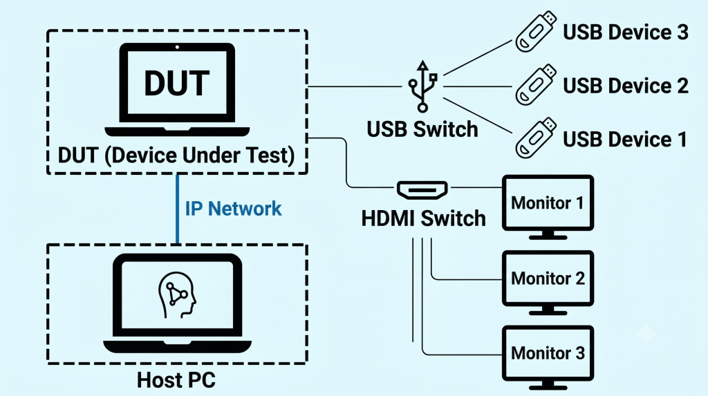 Application #2 遠端與硬體治具控制：I/O Switch Fixture 與遠端控制